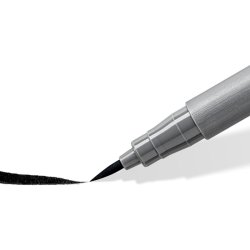 Staedtler Brush pens - Pigment arts st - soft assorteret farver - gr/sort - 6 stk.